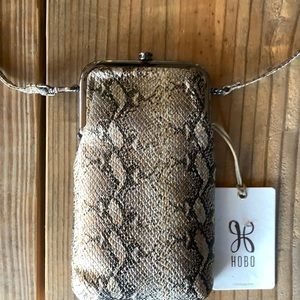 HOBO MELODY Glam Snake Crossbody 100% Genuine Leather
